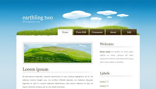 Earthling two Blogger Template