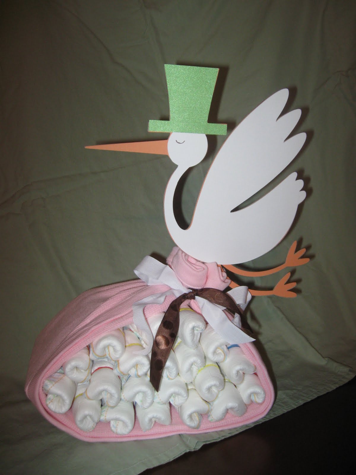 Charlotte's Creations Stork Diaper Bundle
