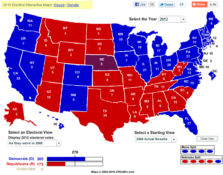 Constitutional Blog 23rd Amendment Interactive Map