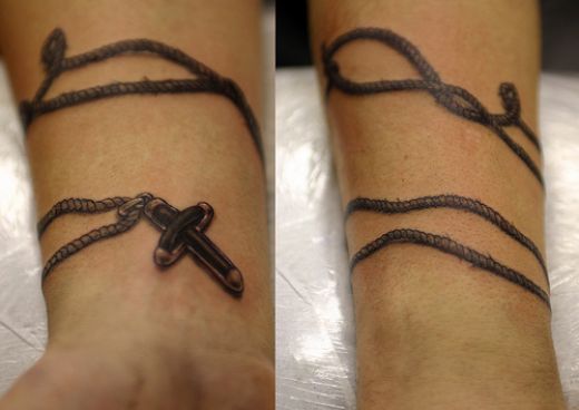 My next tattoos on wrist is another religious one and ideal for Easter 