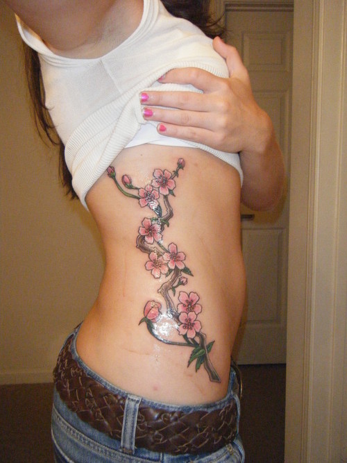 flower side tattoos. Flower Tattoos On Side Of Hand