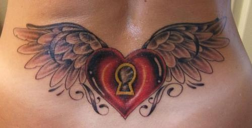 music heart tattoo. musical note tattoos. music