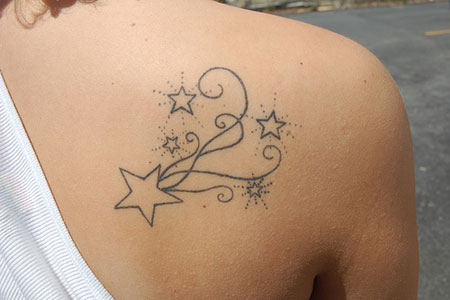 star outline tattoo. Star Tattoos For Men Picture
