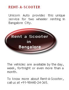 Rent a Scooter Bangalore