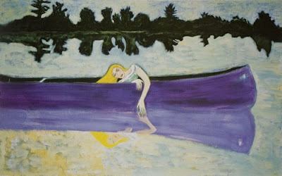 Peter Doig - Friday 13th - oil on canvas - 126x206 cm - 1987 @Blog Hyperceptions