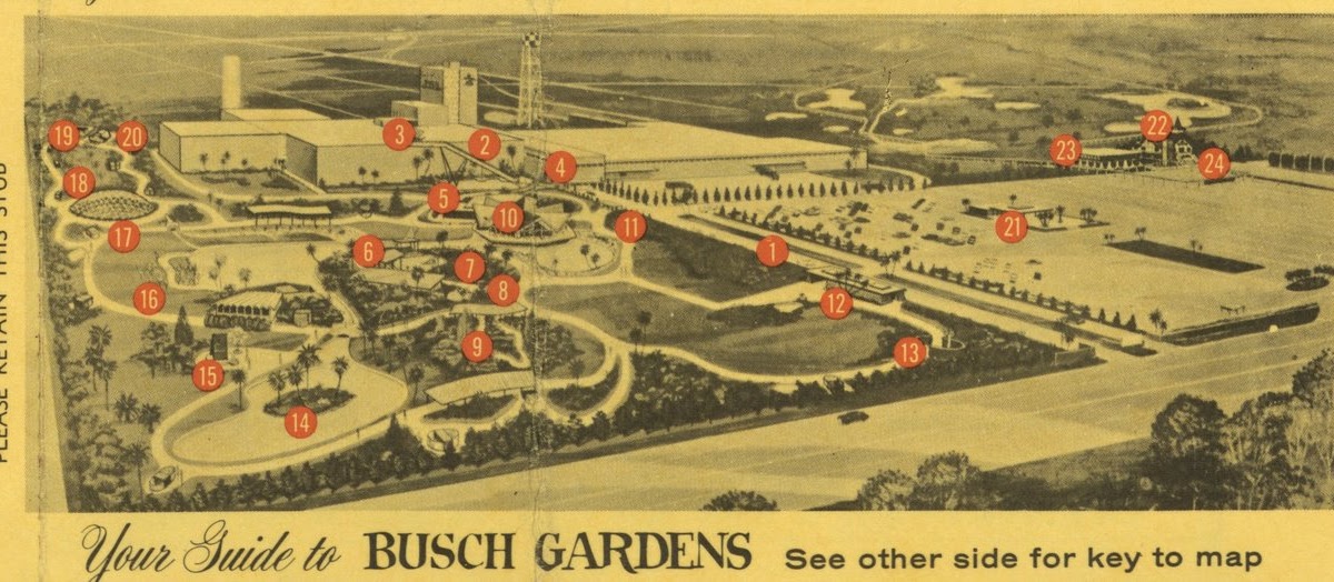 Vintage Disneyland Tickets Busch Gardens Florida