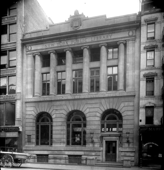 Daytonian in Manhattan The 1903 Chatham Square Library Building 31