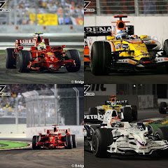 Massa, Alonso, Raikkonen, Kubica