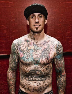 Carey Hart was caught and photographed at his famous Hart and Huntington 