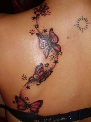 Butterfly+Star+Sun+Tattoos+Design