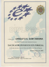 CERTIFICADO DE CURSO IMPARTIDO POR COMISARIO ERNESTO SANTAMARIA