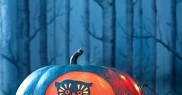 LQ Designs : Night Owl Pumpkin - Carve-by-Color Pumpkins - Halloween