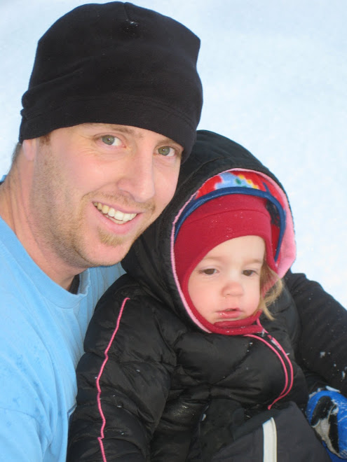Daddy and Ky in the snow