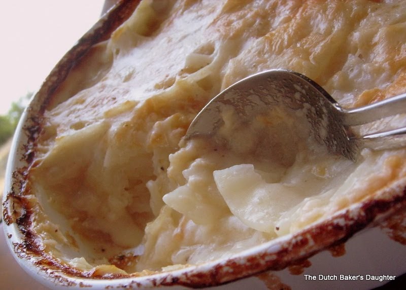 The Dutch Baker's Daughter Hot, Bubbly, Creamy and Cheesy….potatoes at