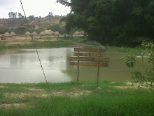 Laguna para pesca de cachamas.