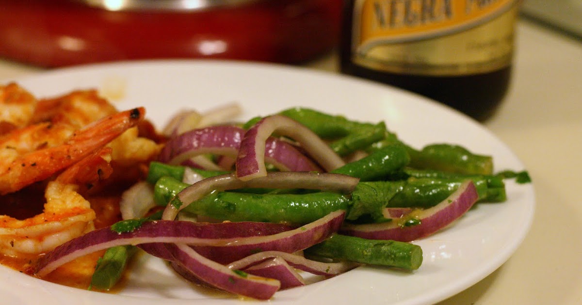 Laine S Recipe Box Green Bean Salad With Red Onion And Salsa Dressing