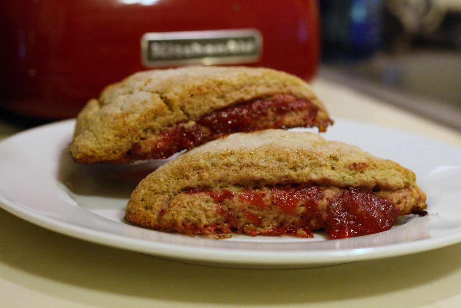 Laine's Recipe Box Strawberry Barley Scones