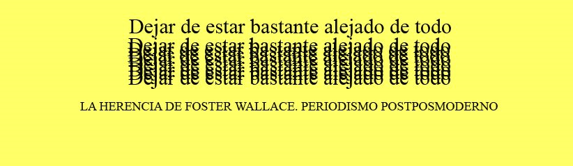 Dejar de estar bastante alejado de todo