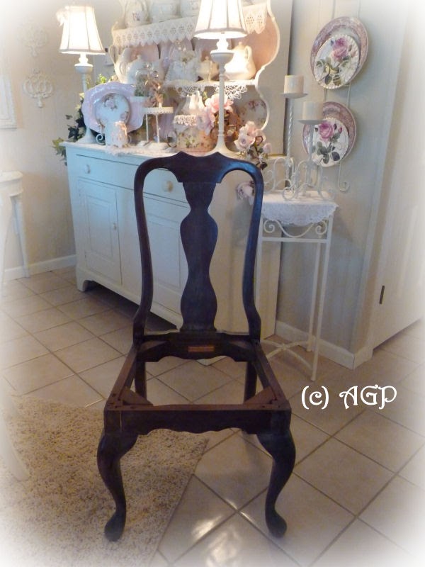SHABBY COTTAGE CHIC CHAIR TUTORIAL BEGINS TODAY