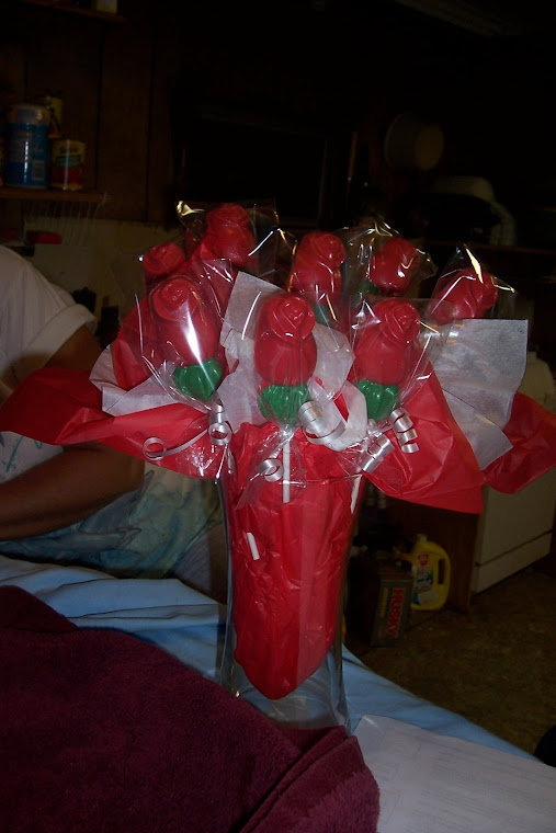 Red Chocolate Roses in Vase