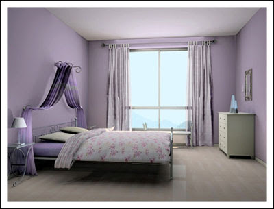 Rooms and Art dipped in Purple