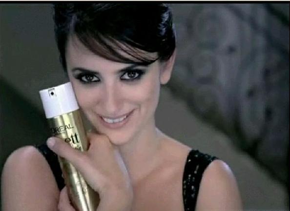 penelope cruz younger sister. penelope cruz loreal elnett