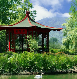 wine country, jade lake, Chateau Montelena, canvas wrapped giclee print