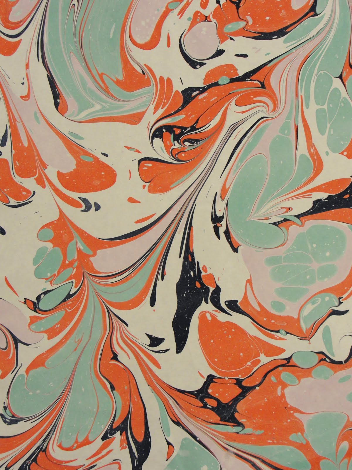 Wonderous Clusterfk Paper Marbling