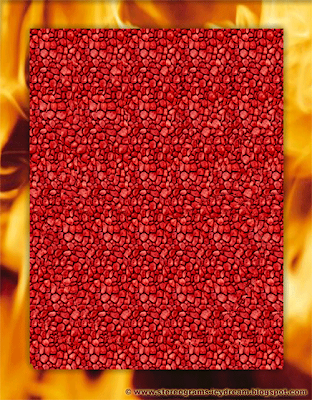 Animated stereogram: Heart in fire