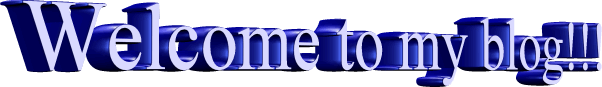 Welcome to my blog!