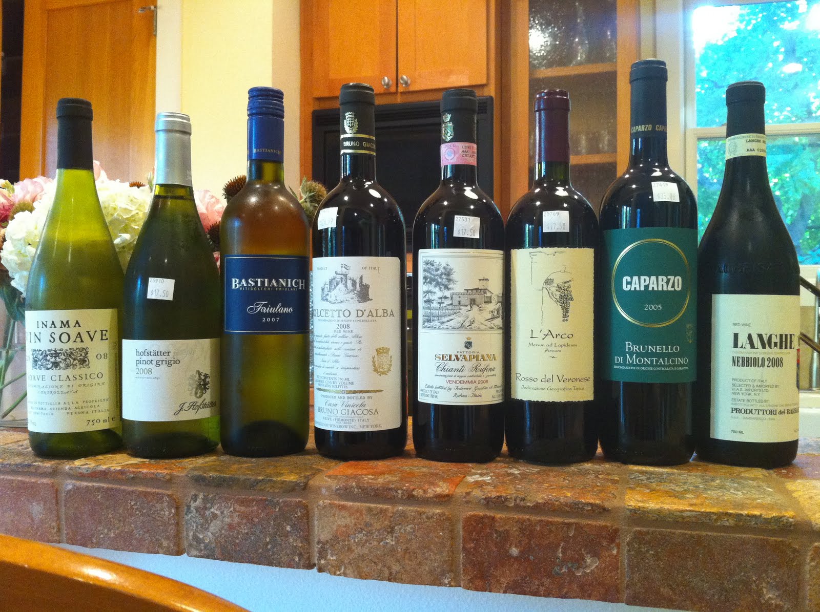 Northern Italian Wines Tasting 8 17 10