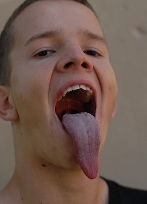 Strange Guy With Longest Tongue