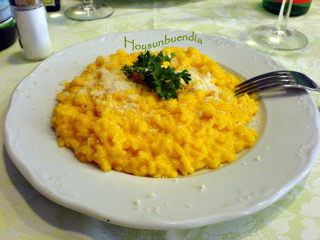 Hoy Es Un Buen Día... Risotto alla Milanese