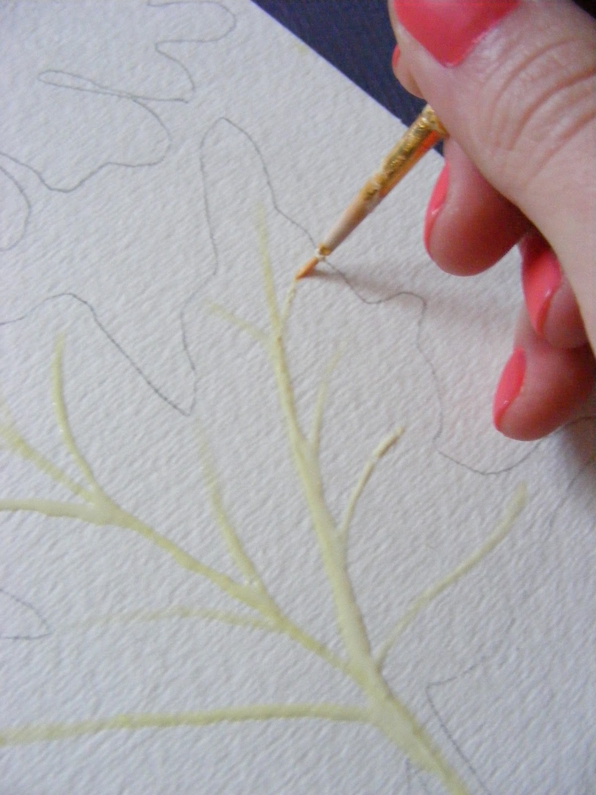 angelina la dawn tomato DIY leaf watercolors