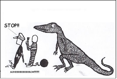 dinosaur,cop,prisoner,cartoon,webcomic