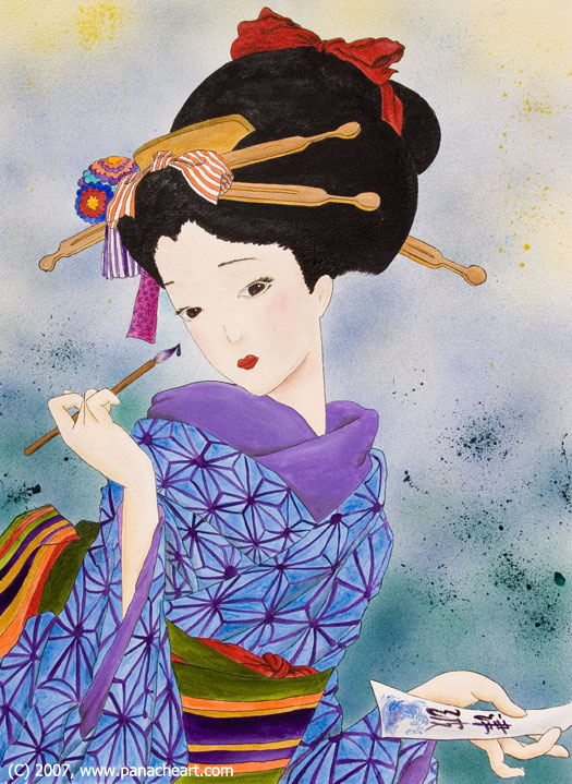 japanese geisha paintings