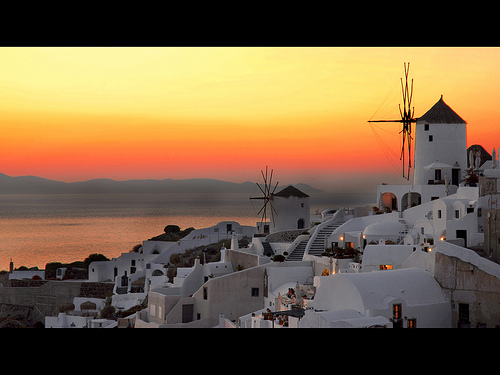 greece santorini sunset