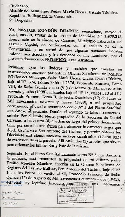 ALCALDÍA DE UREÑA (pág 1):
