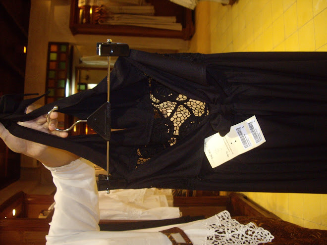 Uluwatu Black Dress, Lace Midriff