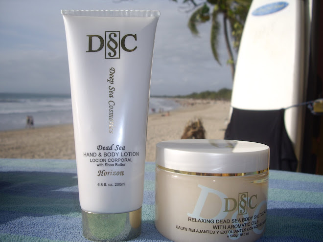 DEAD SEA HAND AND BODY LOTION TUBE) AND  RELAXING DEAD SEA BODY SALT SCRUB WITH AROMATIC OILS (JAR)