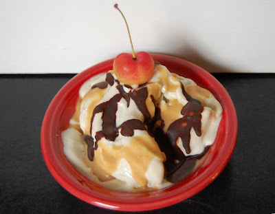 cherryontop Recipe: Banana Soft Serve with Peanut Butter and Chocolate Shell