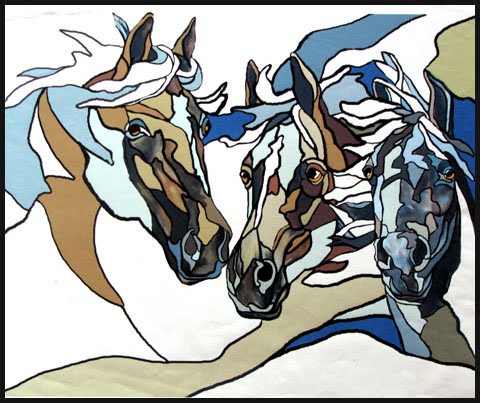 Rae Andrews : Horse design for stained glass SOLD!