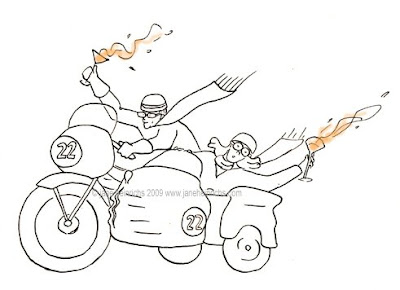 Sidecar Cartoon