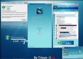 Msn Skin Windows Se7ven para MSN