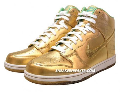 nike dunk dorados