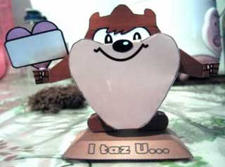 Baby Taz Papercraft