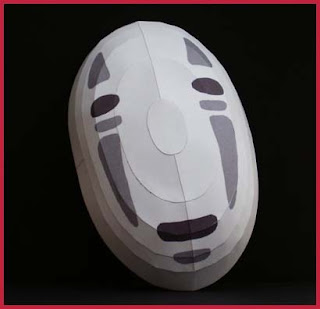 Spirited Away Kaonashi No Face Mask Papercraft