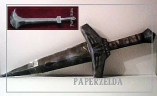 Stalfos Knife Sword Papercraft