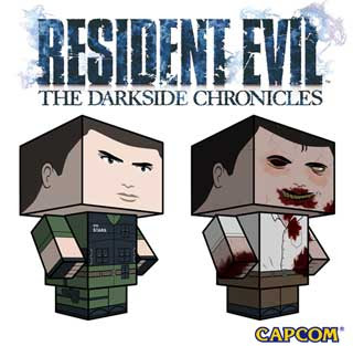 Resident Evil Papercraft - Chris Redfield x Zombie