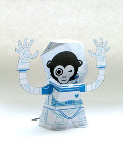Space Ape Paper Toy